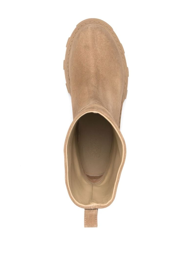 Brown Gia 23 Suede Ankle Boots