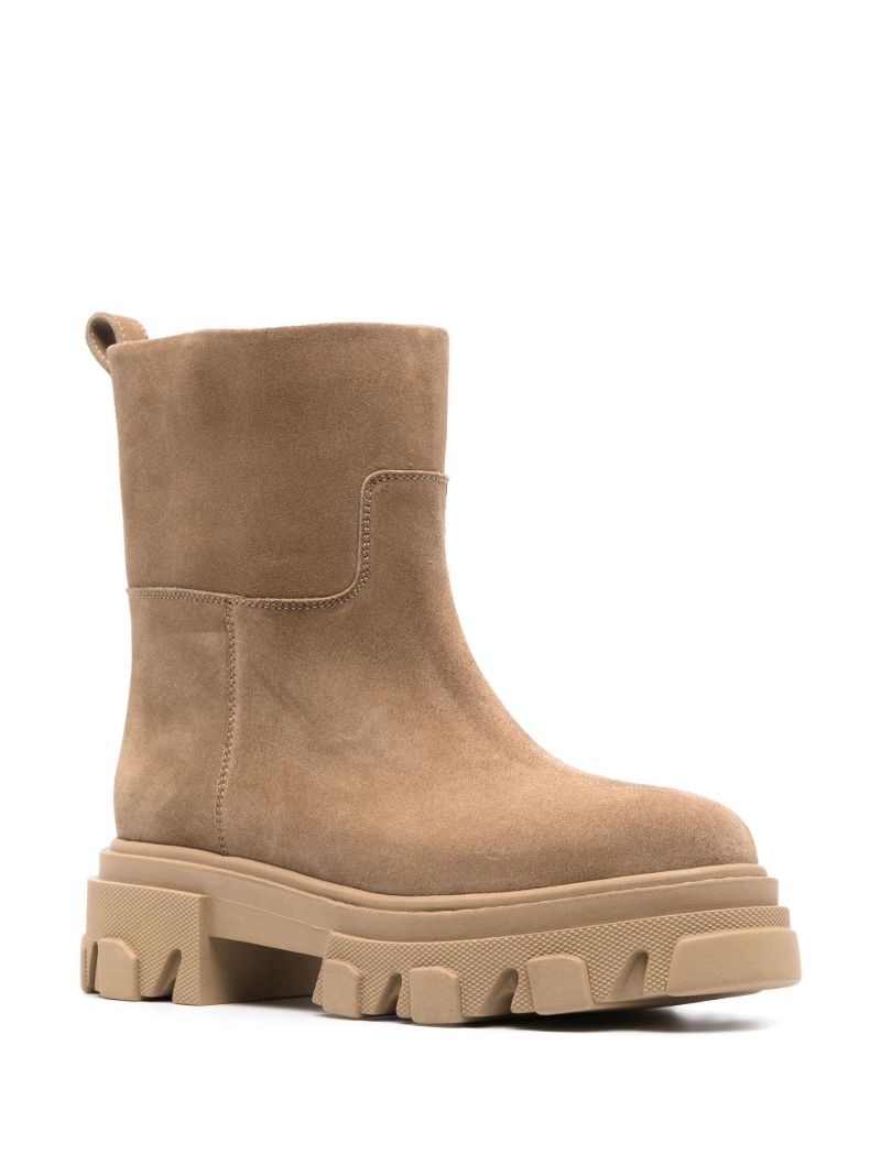 Brown Gia 23 Suede Ankle Boots