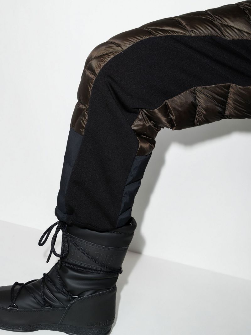 Green Hybrid Down Track Pants