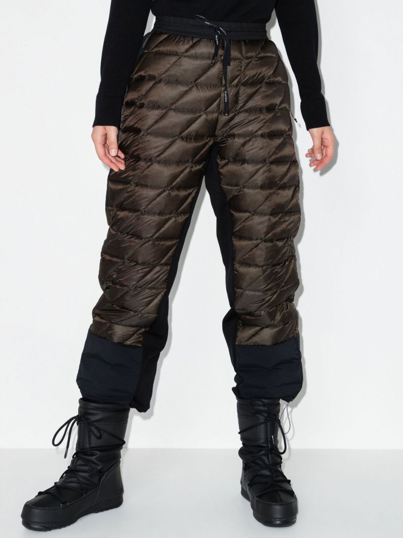 Green Hybrid Down Track Pants