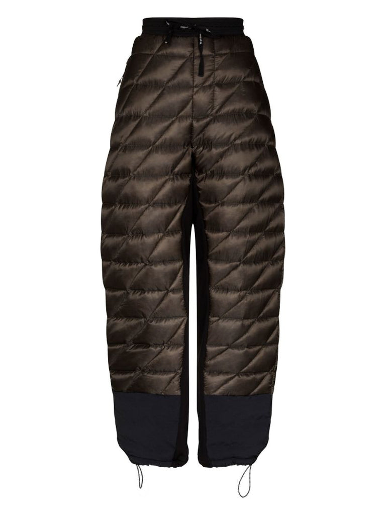 Green Hybrid Down Track Pants