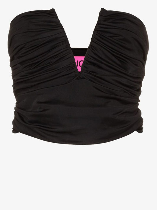Black Sesis Ruched Top
