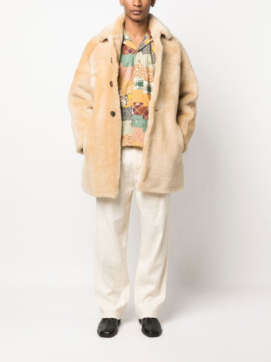 Yellow Patchwork Cotton Shirt