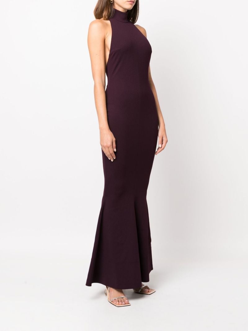 Purple Lula Halterneck Midi Dress