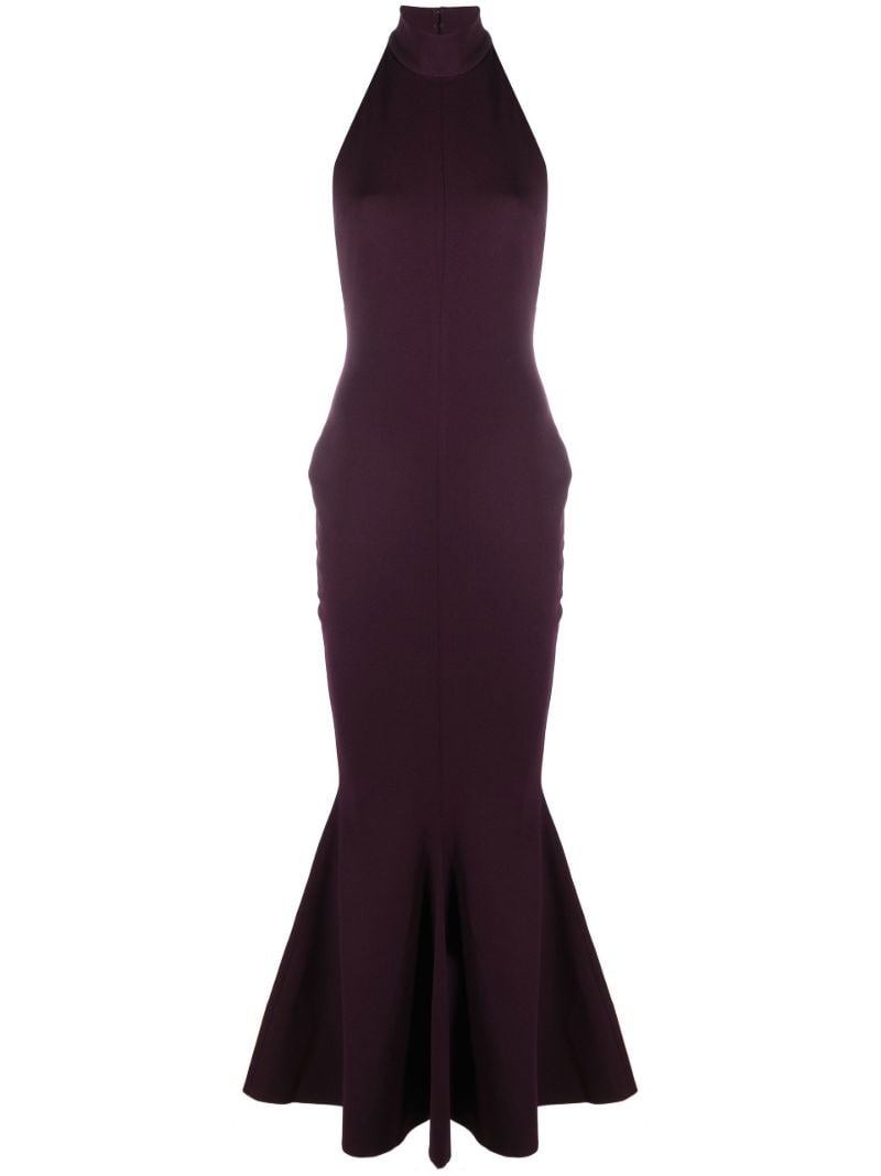 Purple Lula Halterneck Midi Dress