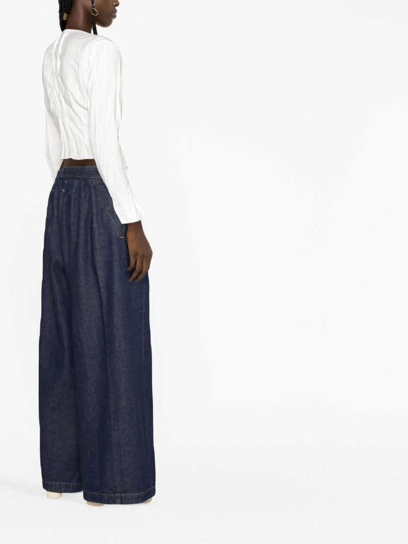 White Pleated Blouse