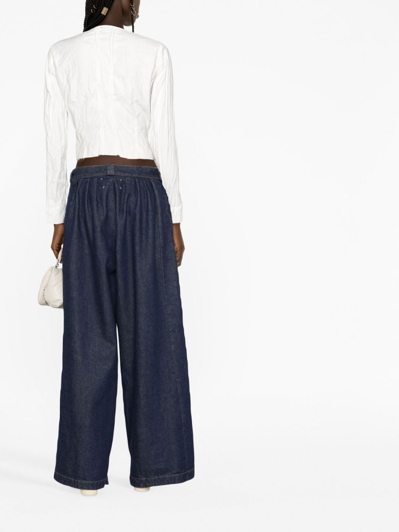 White Pleated Blouse