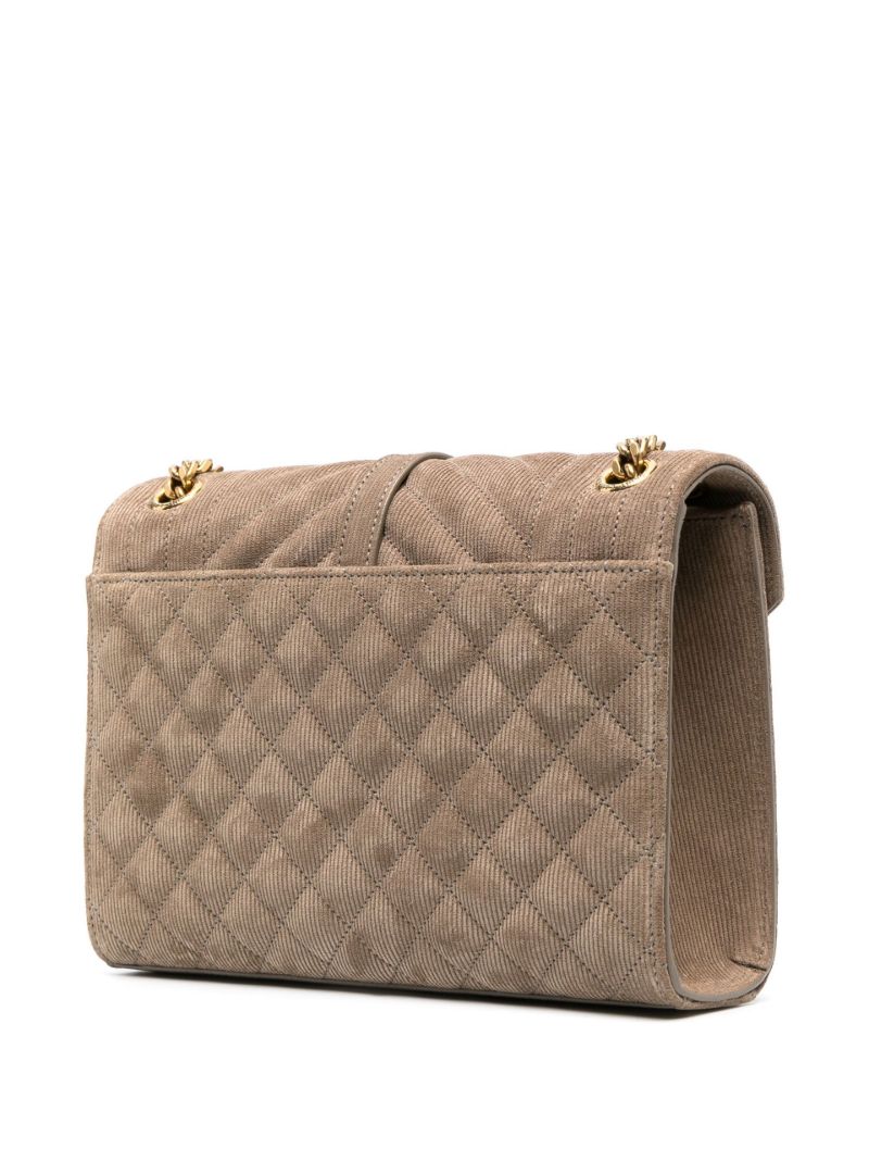 Brown Envelope Medium Suede Cross Body Bag