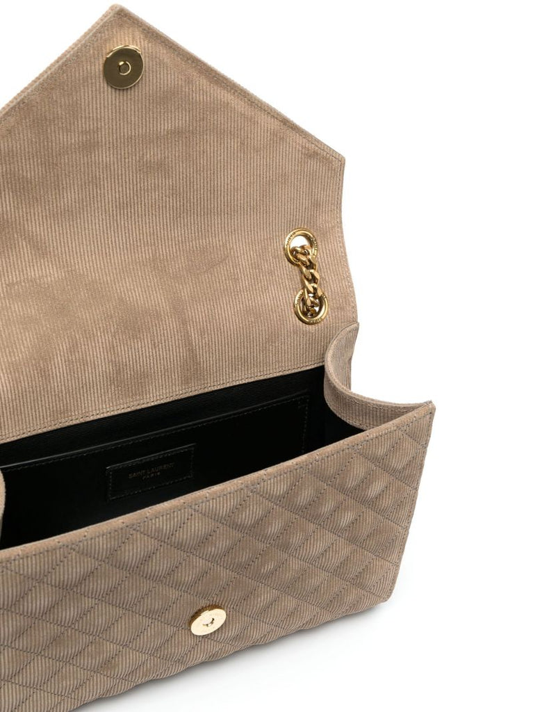 Brown Envelope Medium Suede Cross Body Bag