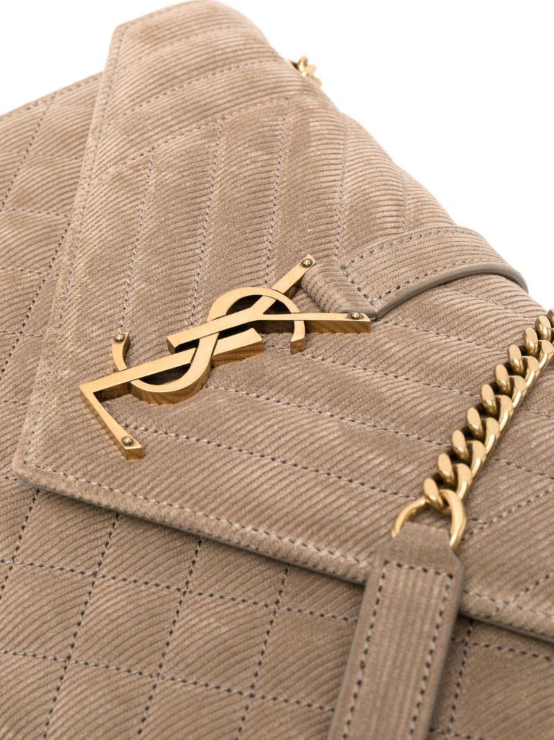 Brown Envelope Medium Suede Cross Body Bag