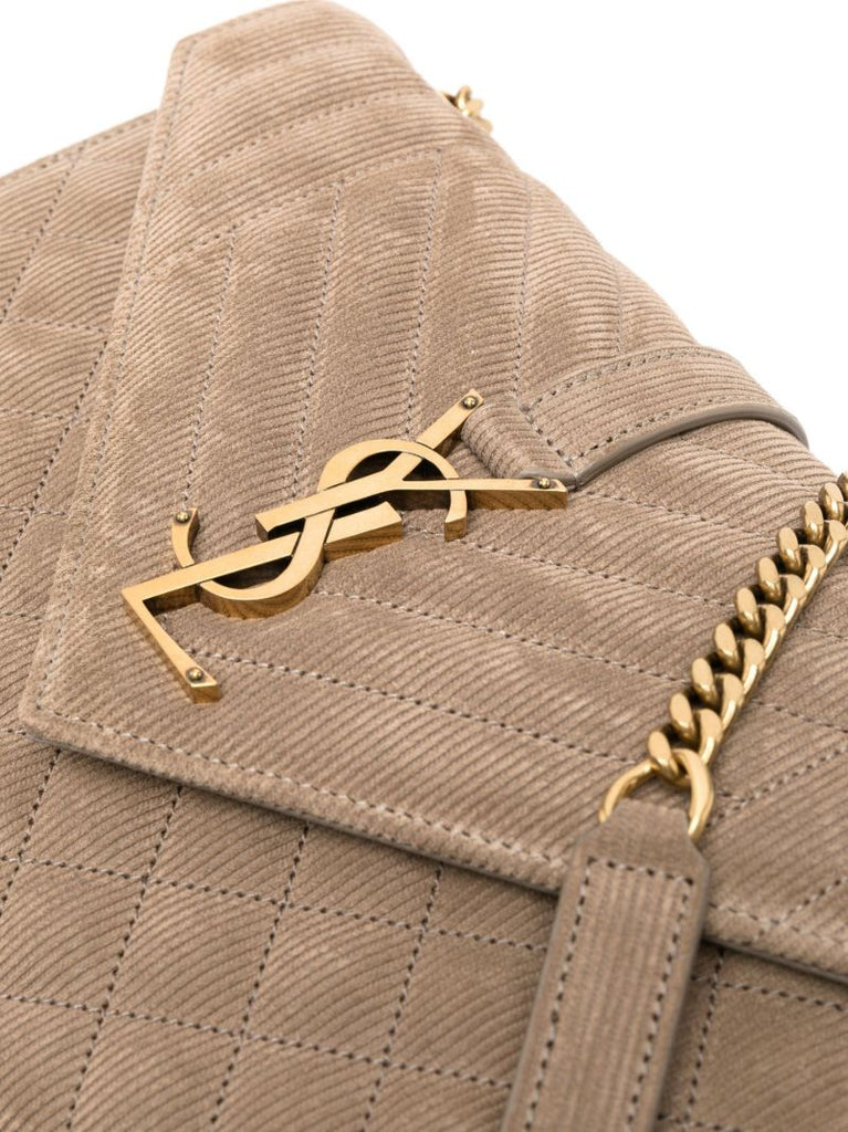 Brown Envelope Medium Suede Cross Body Bag