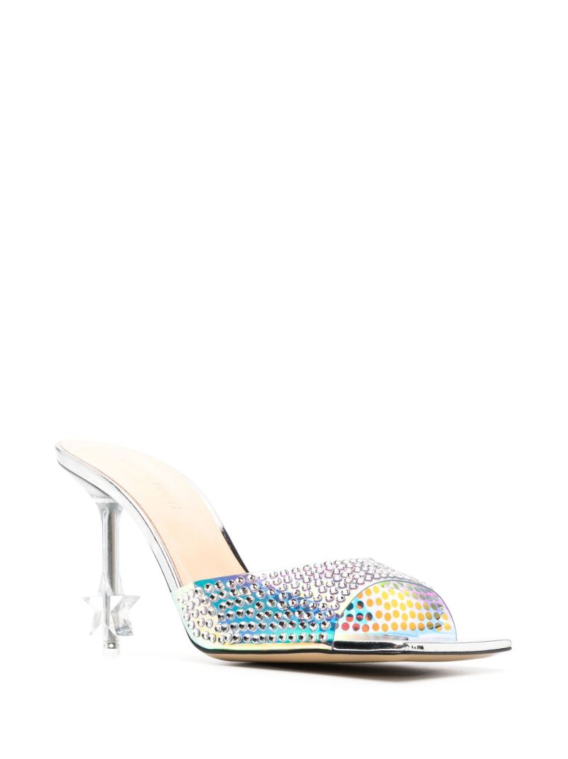 Silver Embellished 95 Mules