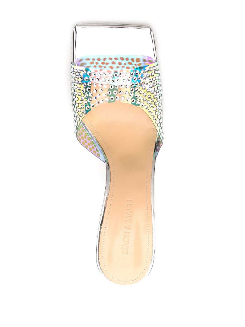 Silver Embellished 95 Mules
