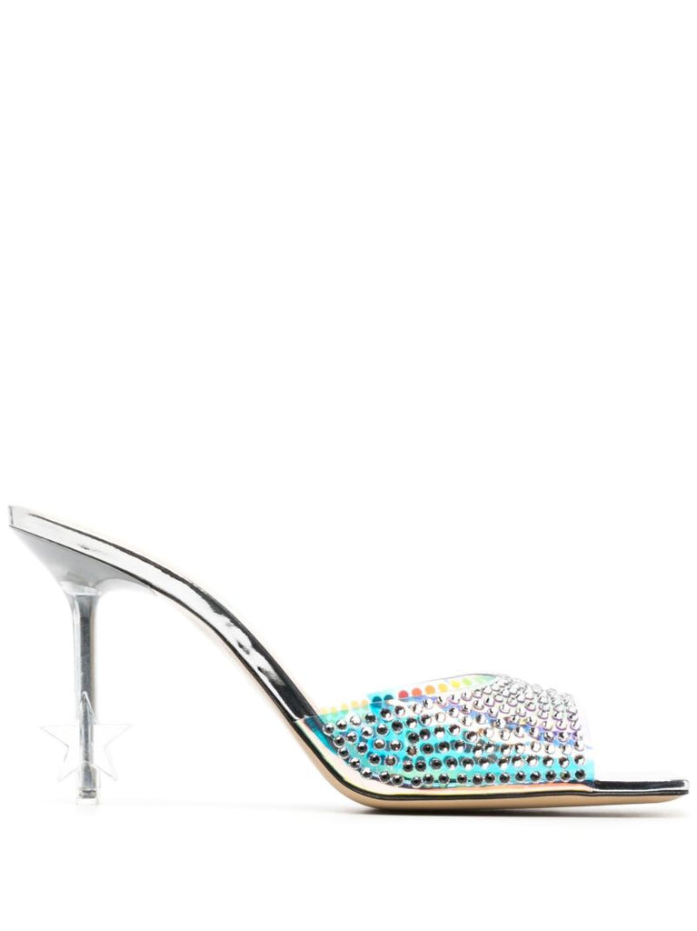 Silver Embellished 95 Mules