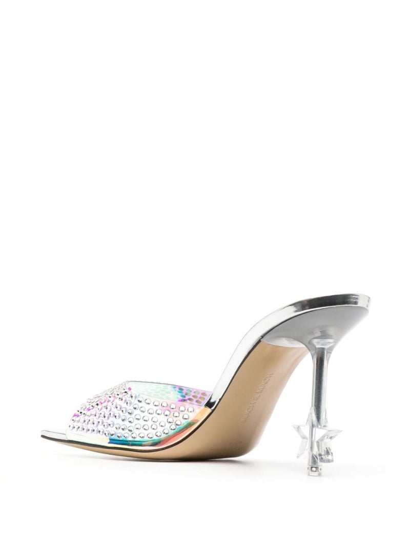 Silver Embellished 95 Mules