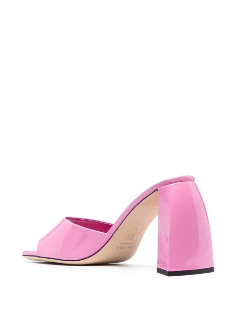 Pink Michele 95 Patent Leather Mules