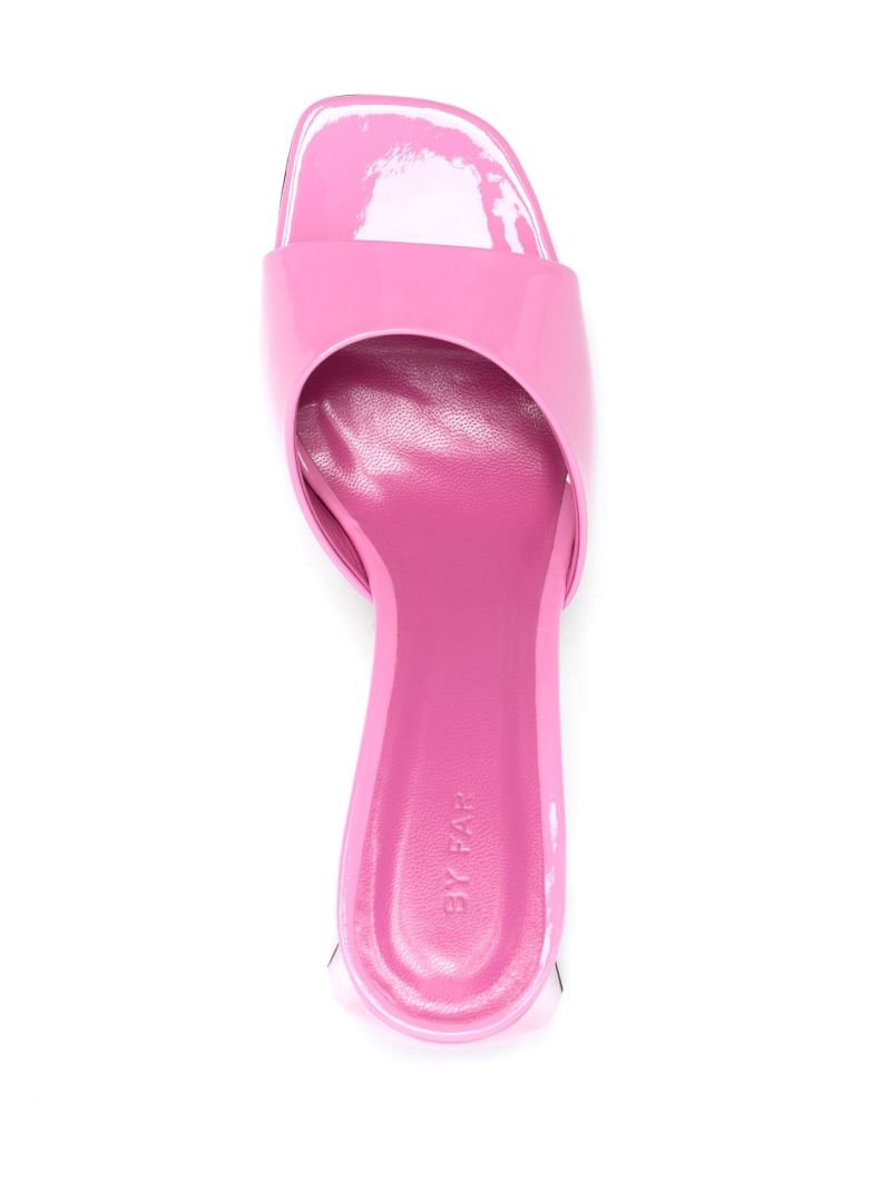 Pink Michele 95 Patent Leather Mules