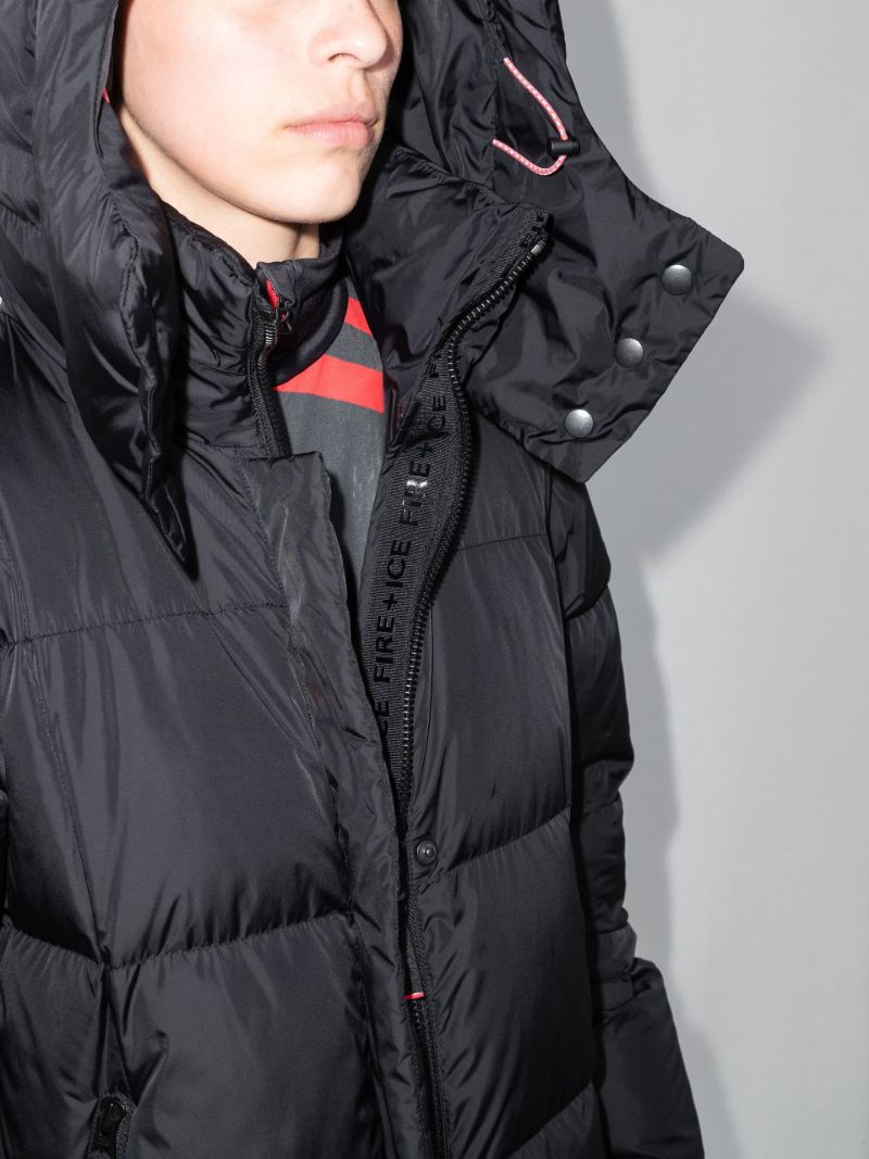 Black Barna Quilted Ski Coat