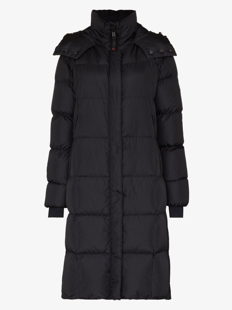 Black Barna Quilted Ski Coat