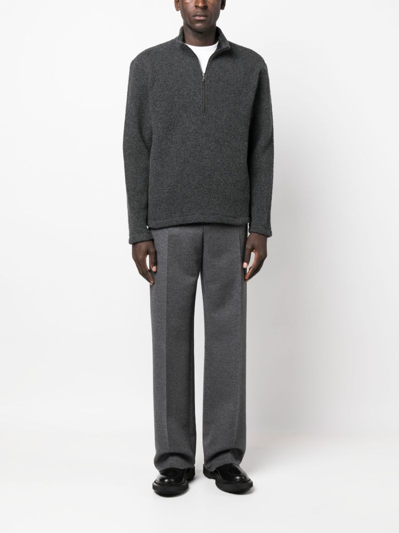 Grey Half-zip Sweatshirt