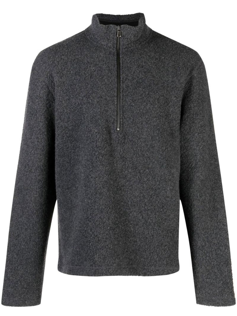 Grey Half-zip Sweatshirt