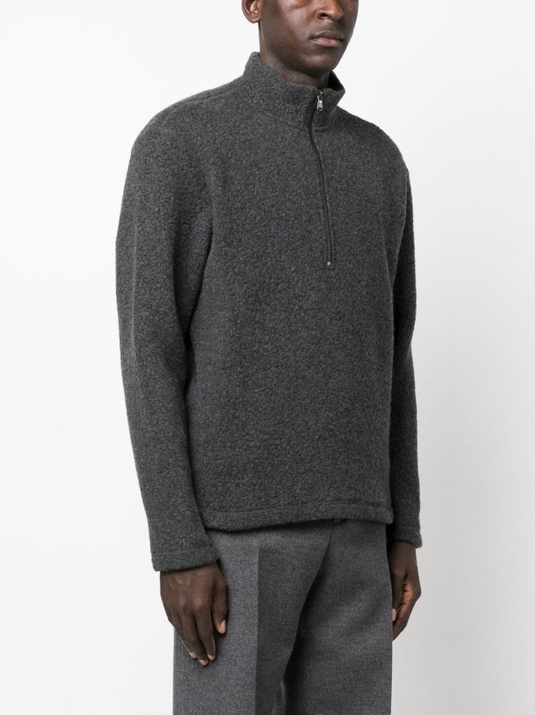 Grey Half-zip Sweatshirt