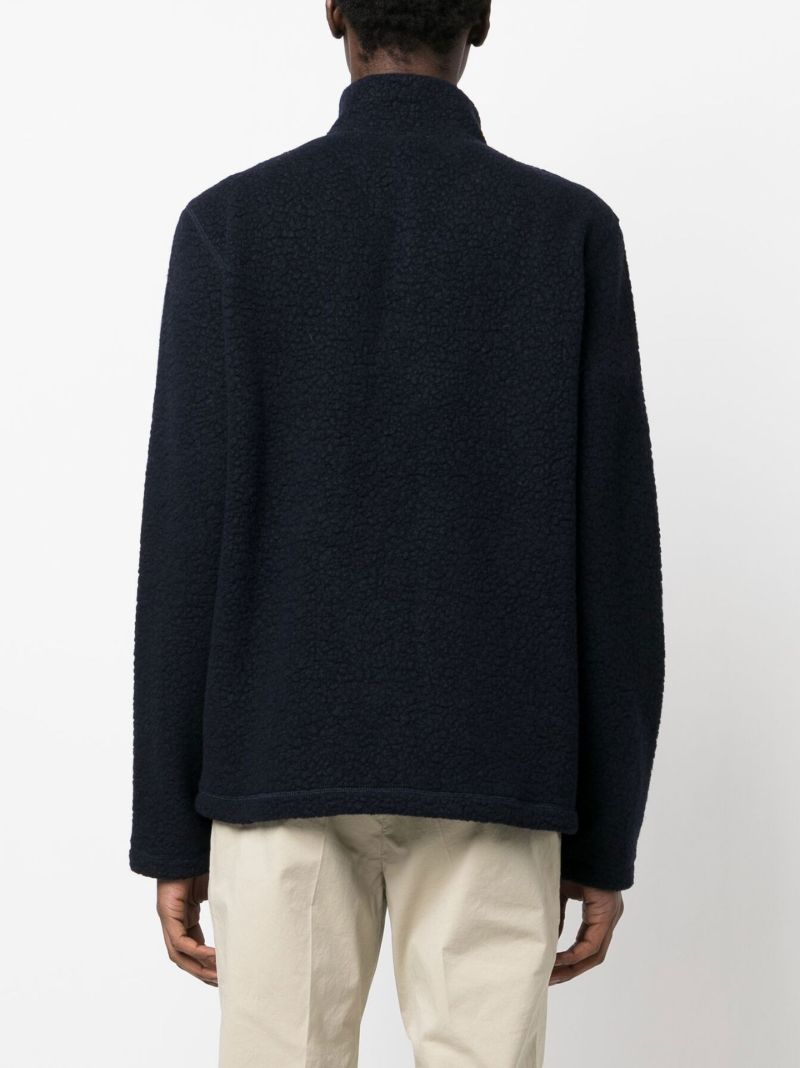 Blue Zip-up Fleece Jacket