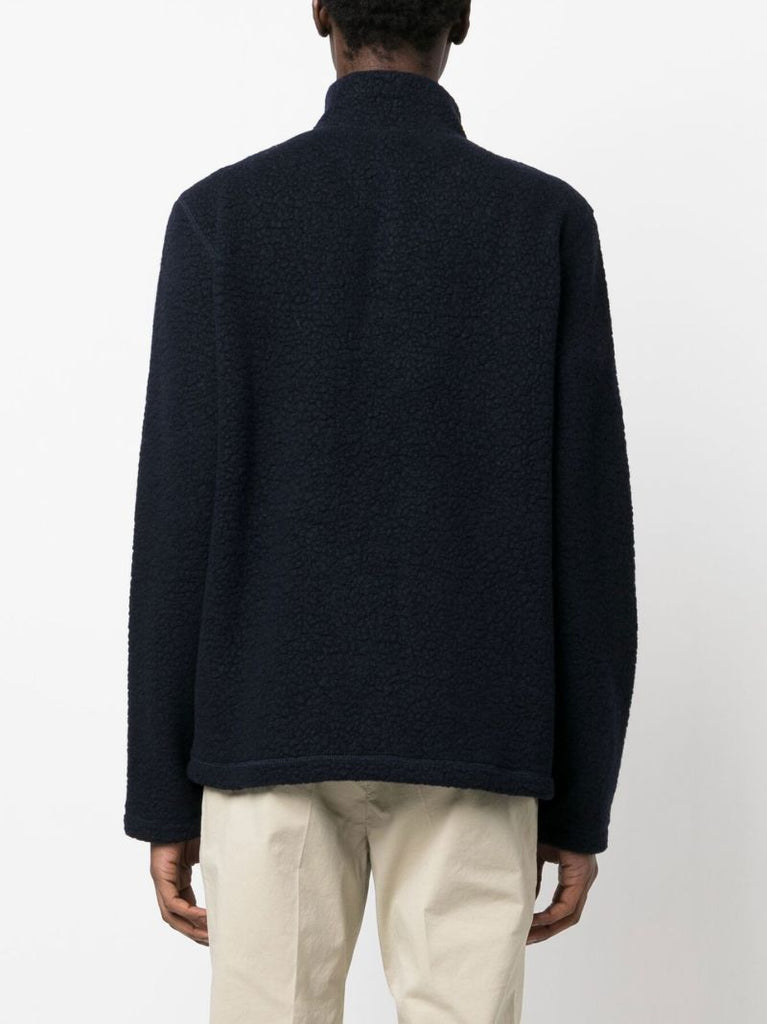Blue Zip-up Fleece Jacket