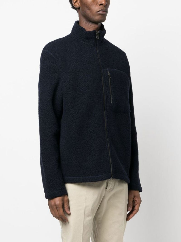 Blue Zip-up Fleece Jacket