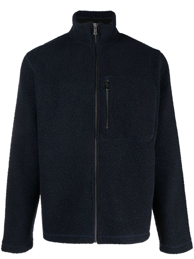 Blue Zip-up Fleece Jacket