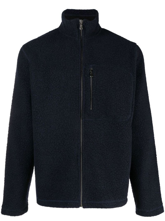 Blue Zip-up Fleece Jacket