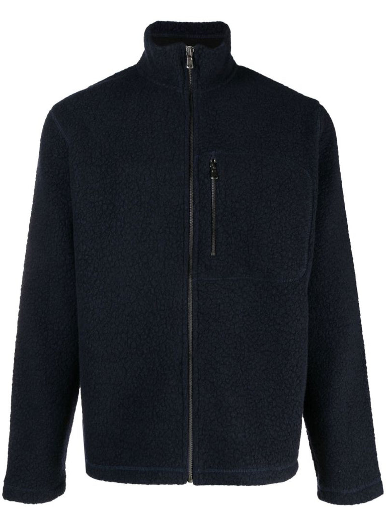 Blue Zip-up Fleece Jacket