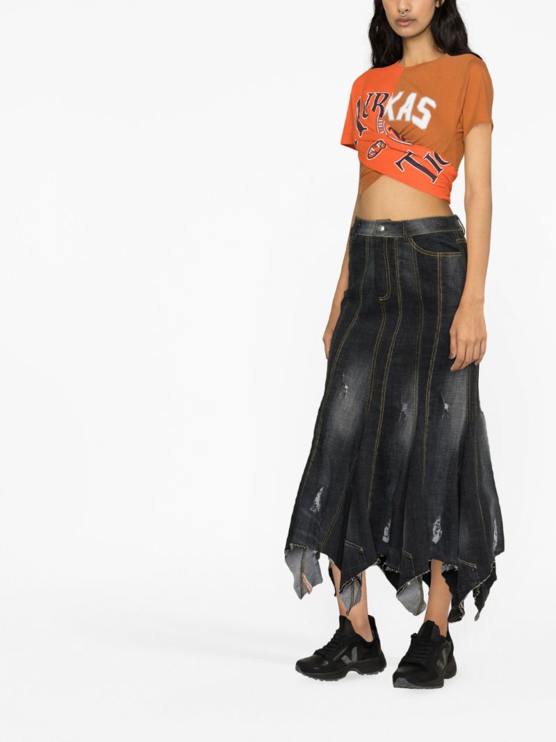 Orange Kylie Wrap T-shirt