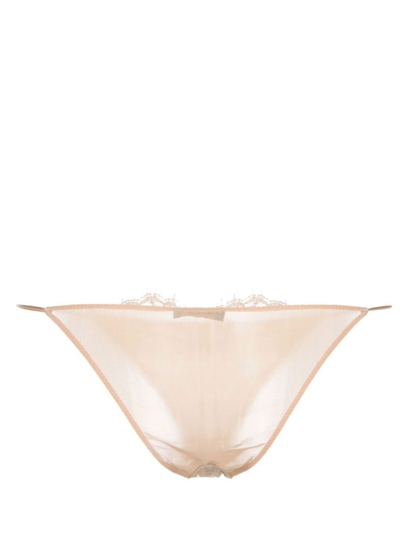Neutral TravaillÃ_x0083_Â¨ Slip Lace Thong