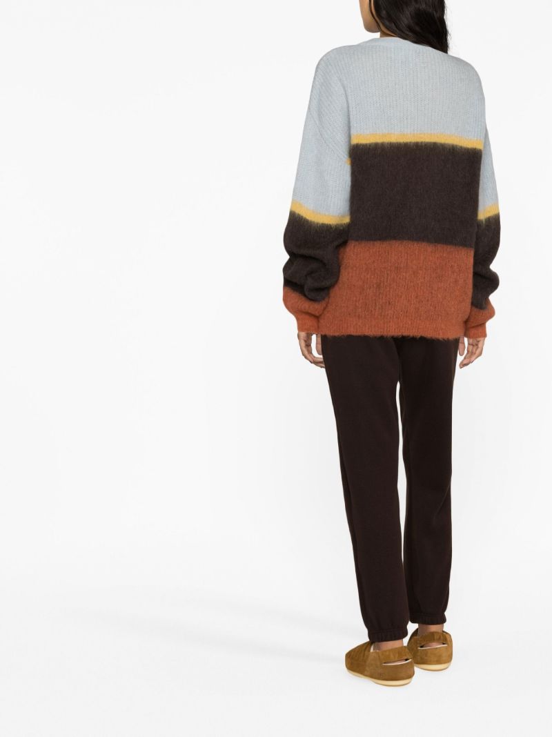 Blue Arosa Colourblock Knitted Jumper
