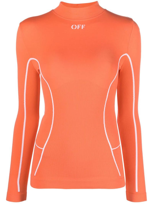 Orange Long-sleeve Performance T-shirt