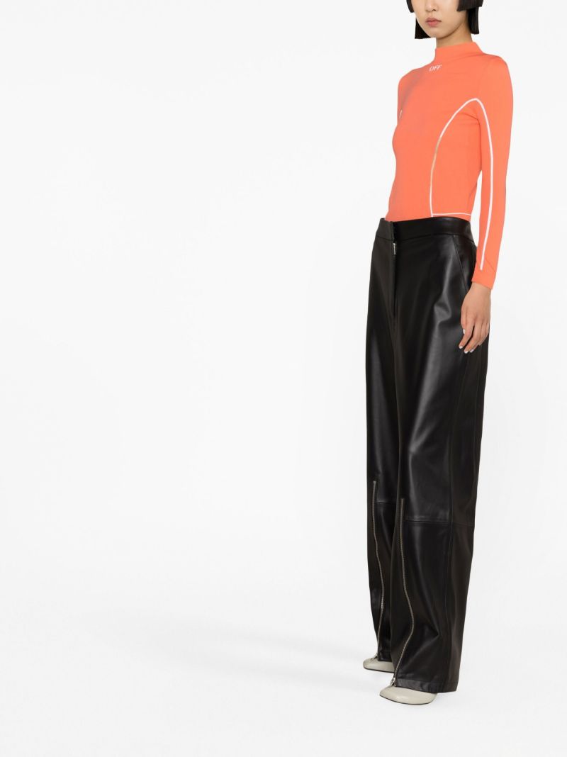 Orange Long-sleeve Performance T-shirt