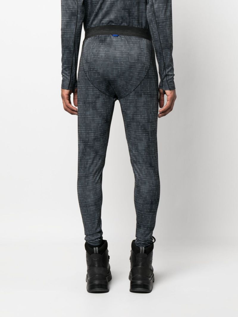 Grey Helium Power Grid Base Layer Trousers