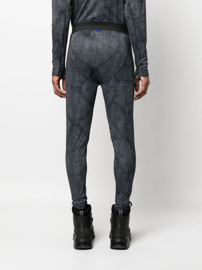 Grey Helium Power Grid Base Layer Trousers