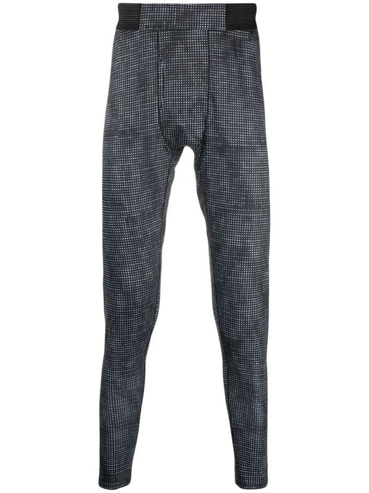 Grey Helium Power Grid Base Layer Trousers