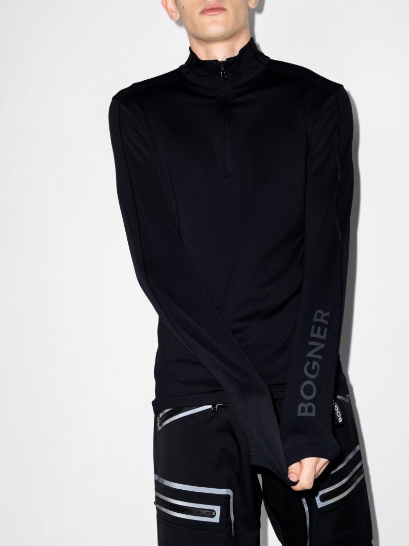 Black Harrison Ski Base Layer Top