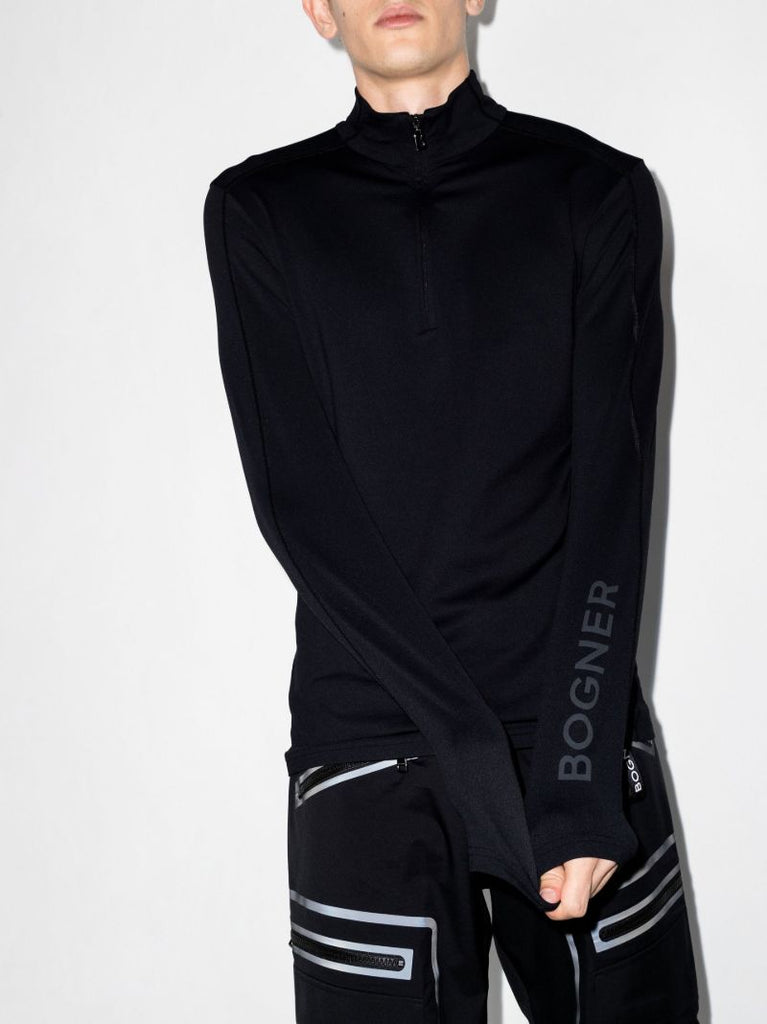 Black Harrison Ski Base Layer Top