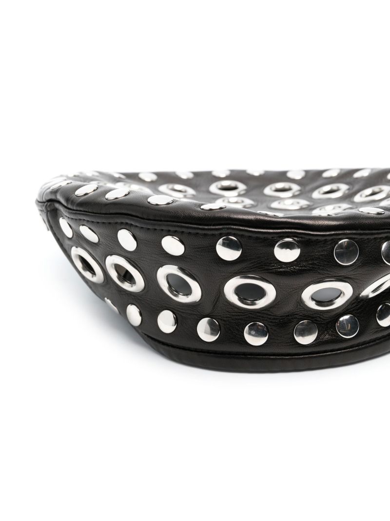 Black Stud Embellished Hat
