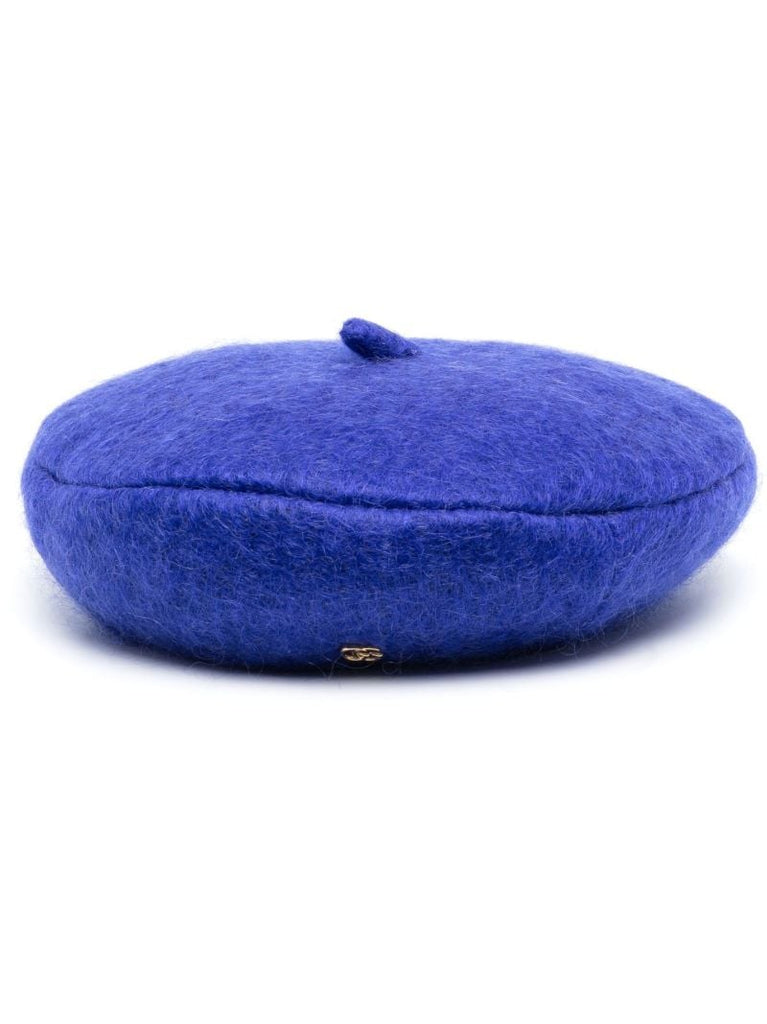 Blue Logo Plaque Beret