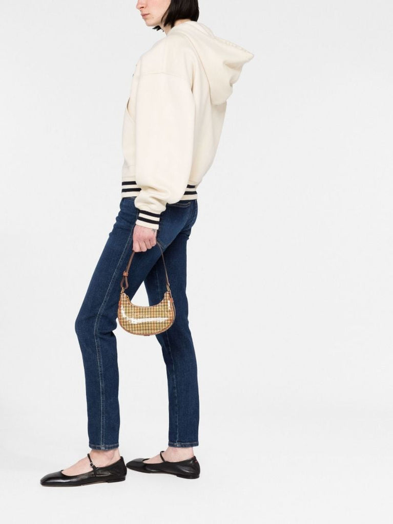 Brown Ava Sequin Shoulder Bag