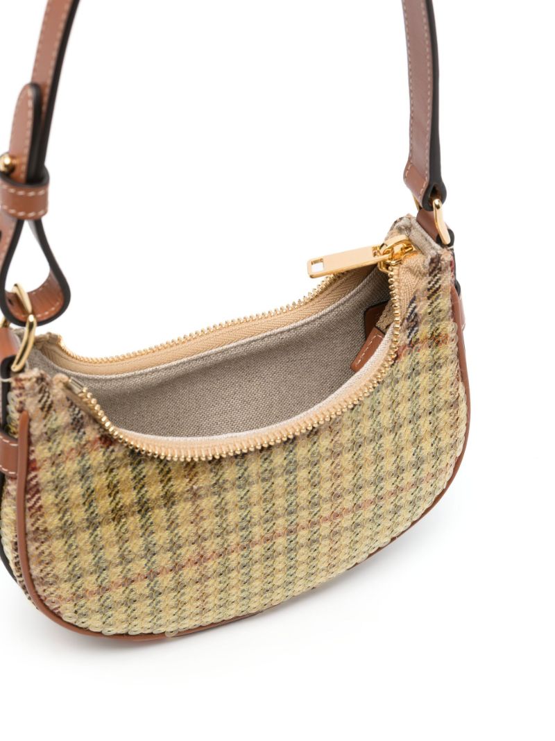 Brown Ava Sequin Shoulder Bag