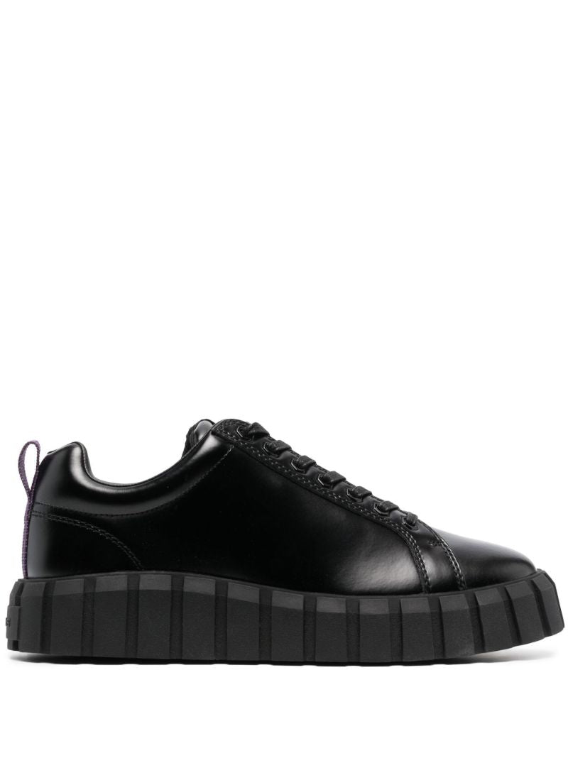 Black Odessa Leather Sneakers