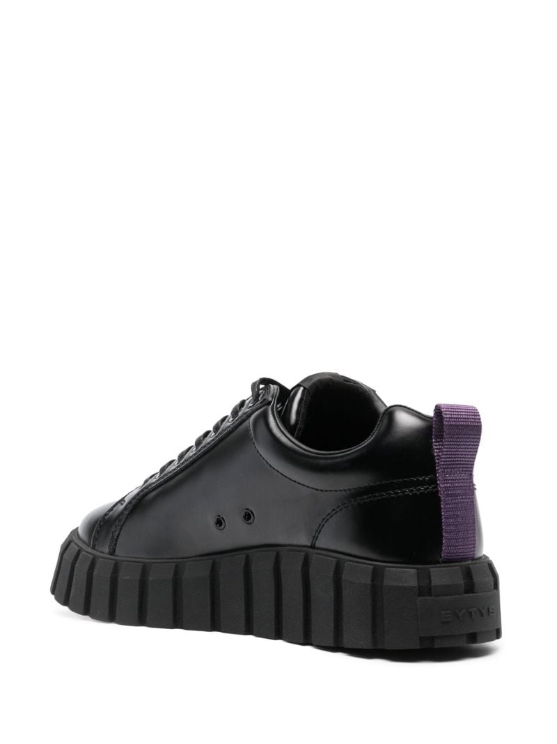 Black Odessa Leather Sneakers