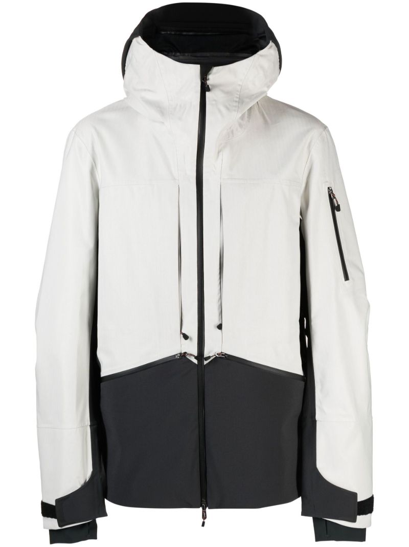 White Rima Two-tone Ski Jacket