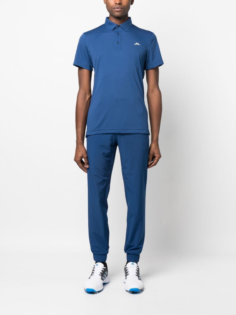 Navy Mid-rise Tapered Trousers